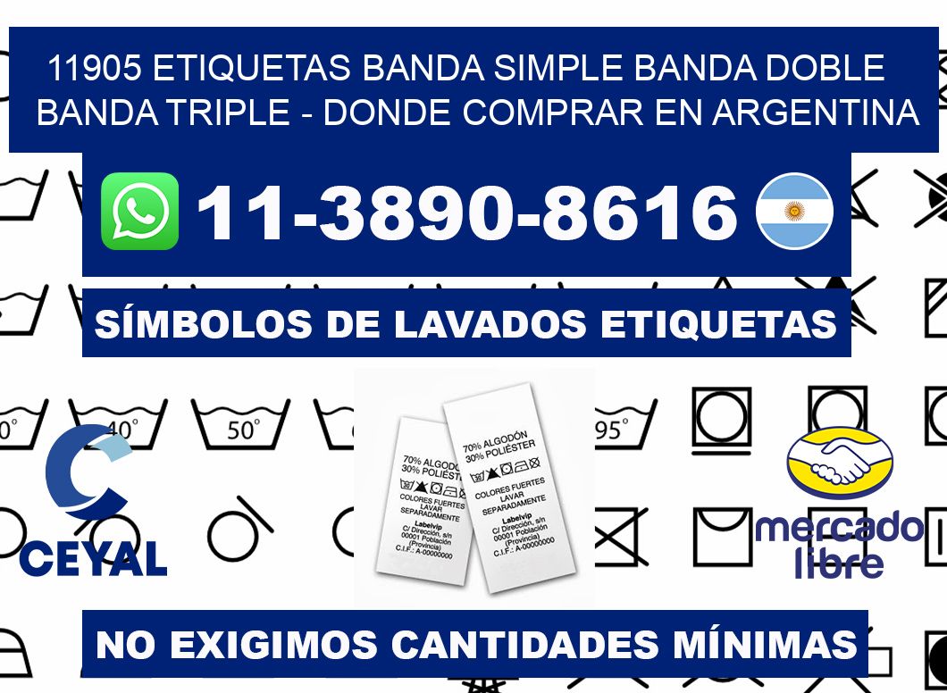 11905 etiquetas banda simple banda doble banda triple - Donde Comprar en Argentina