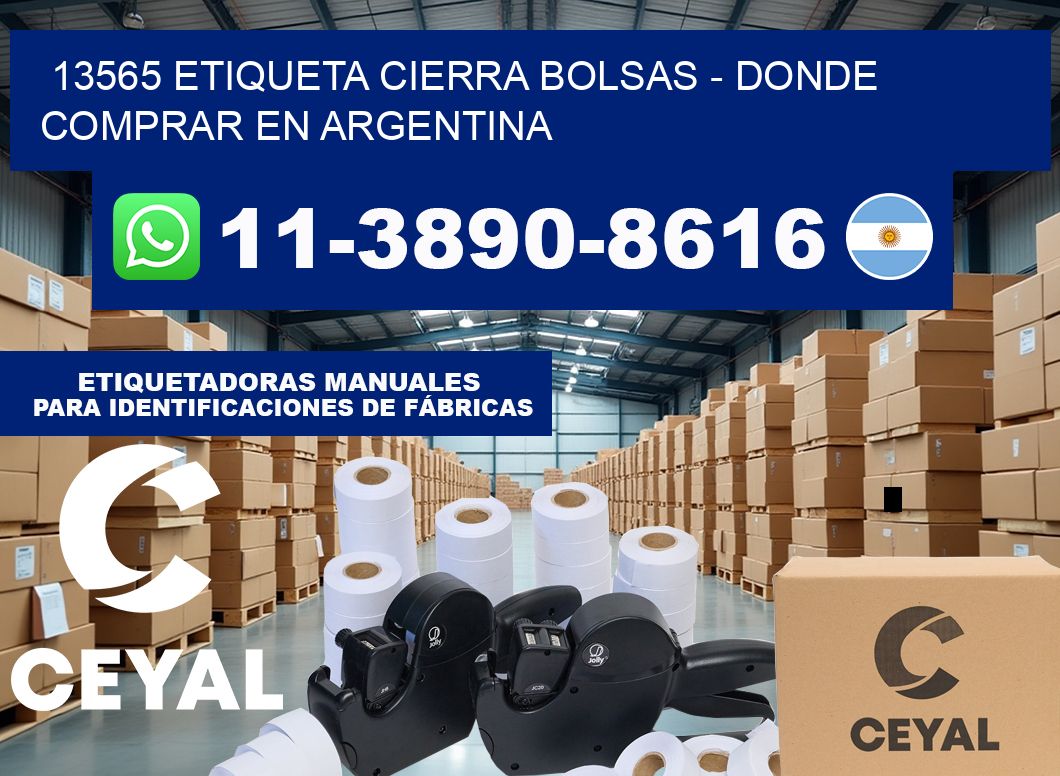 13565 etiqueta Cierra Bolsas – Donde Comprar en Argentina
