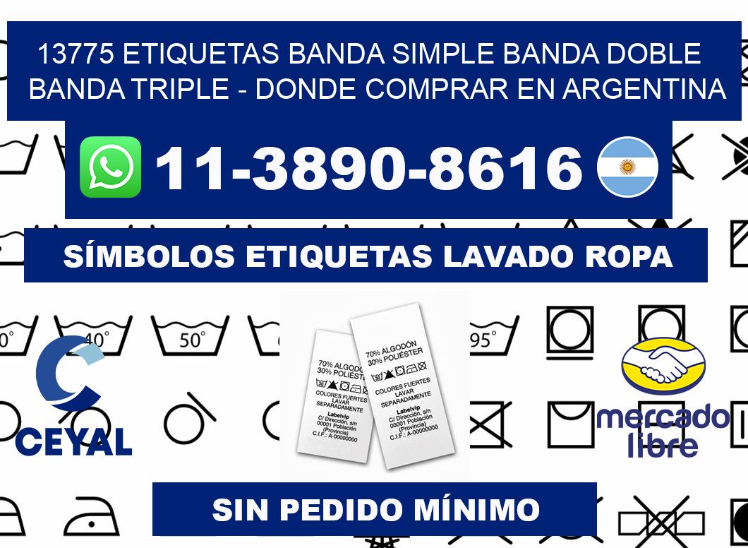 13775 etiquetas banda simple banda doble banda triple - Donde Comprar en Argentina