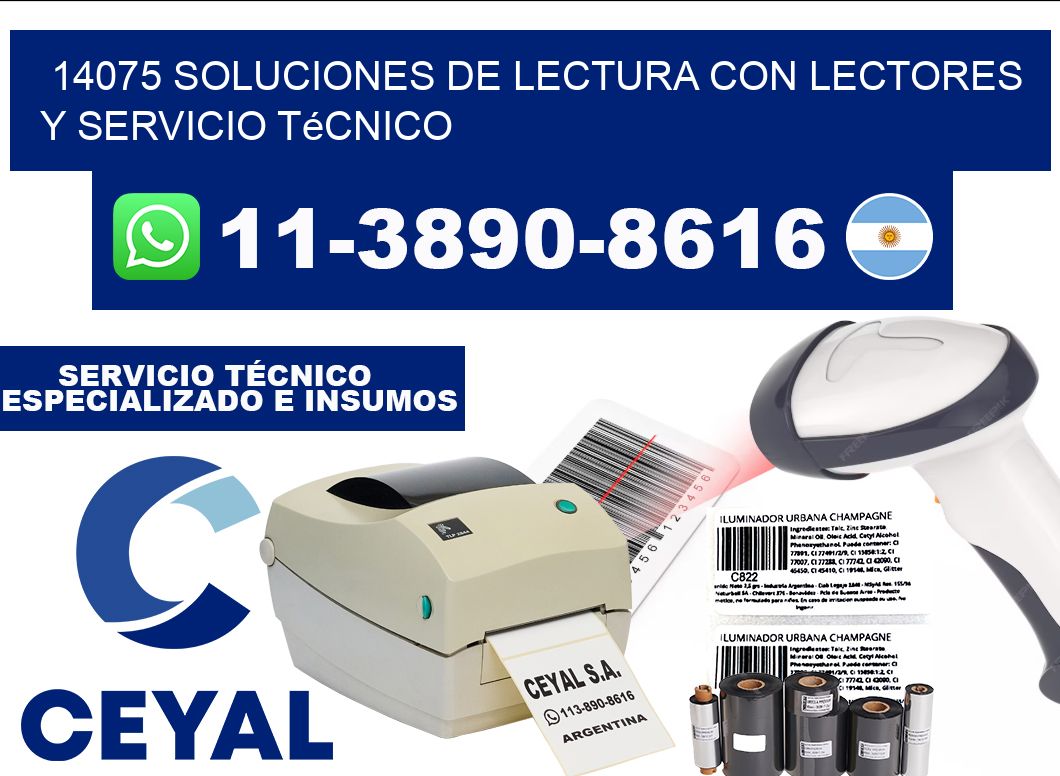 14075 Soluciones de lectura con lectores y Servicio Técnico