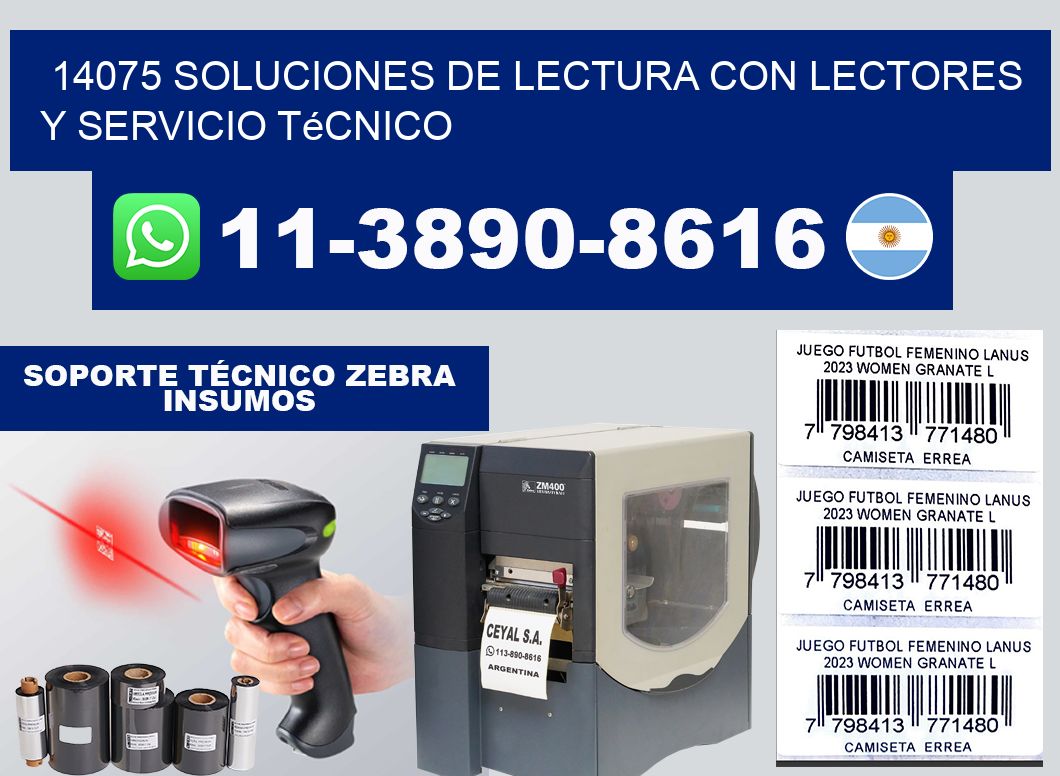 14075 Soluciones de lectura con lectores y Servicio Técnico