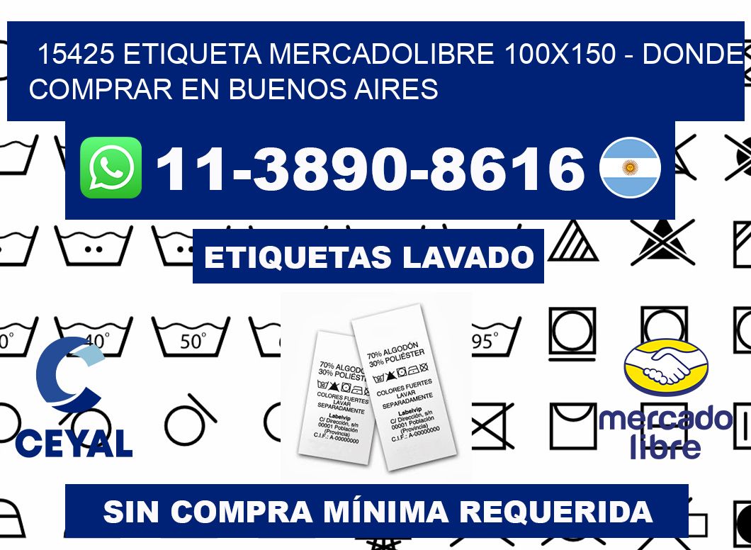 15425 etiqueta MercadoLibre 100x150 - Donde Comprar en Buenos Aires
