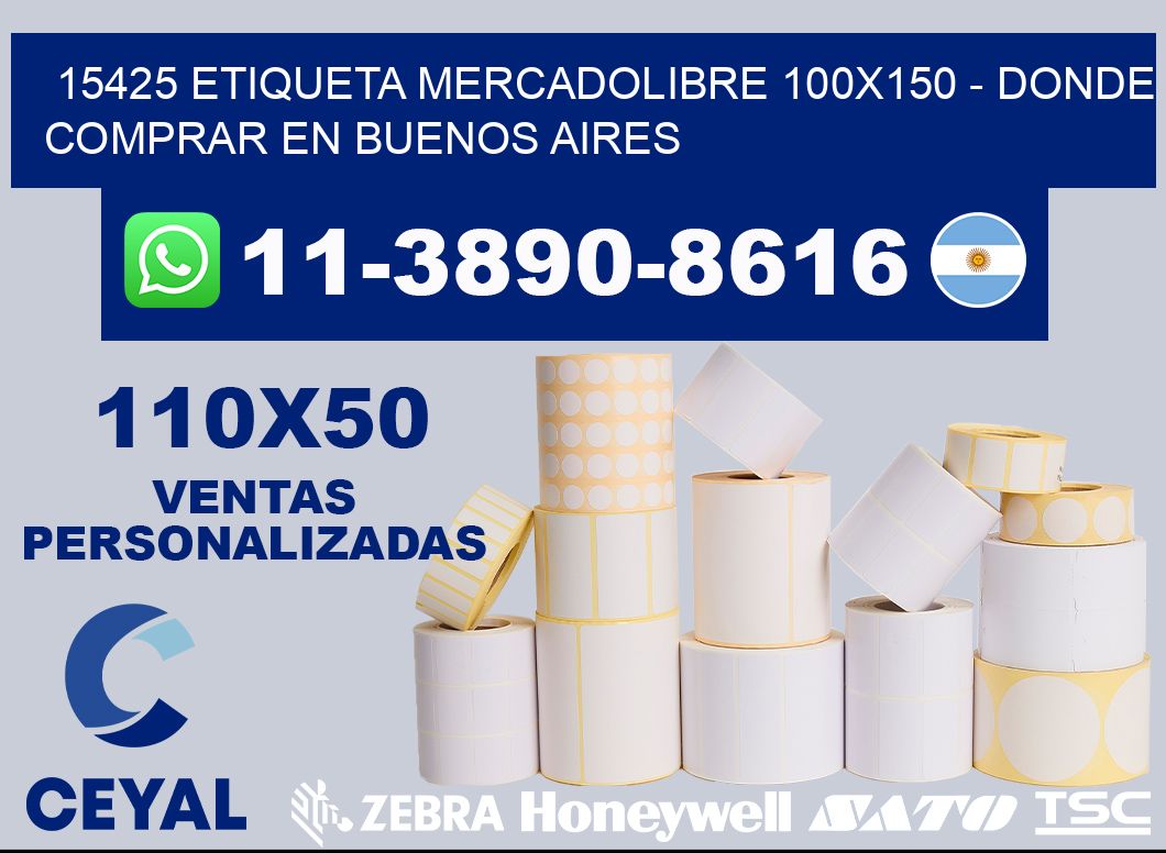 15425 etiqueta MercadoLibre 100x150 - Donde Comprar en Buenos Aires