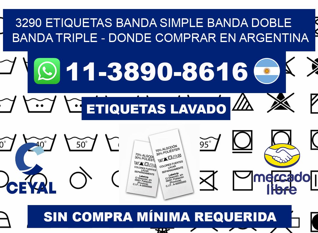 3290 etiquetas banda simple banda doble banda triple - Donde Comprar en Argentina
