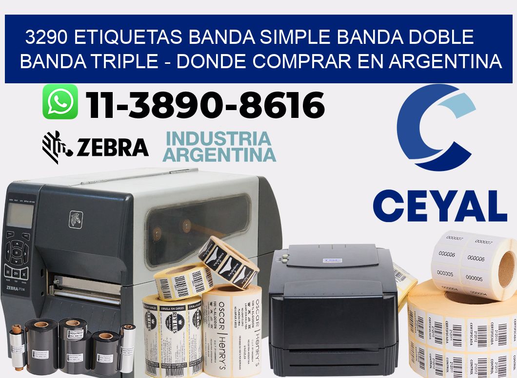 3290 etiquetas banda simple banda doble banda triple - Donde Comprar en Argentina