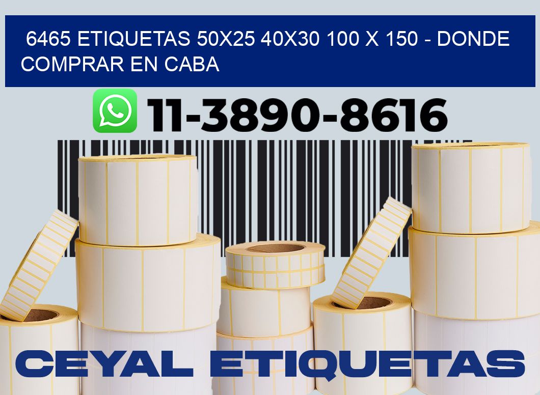 6465 etiquetas 50x25 40x30 100 x 150 - Donde Comprar en Caba