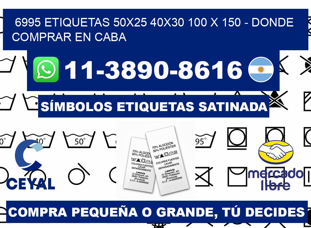 6995 etiquetas 50x25 40x30 100 x 150 - Donde Comprar en Caba