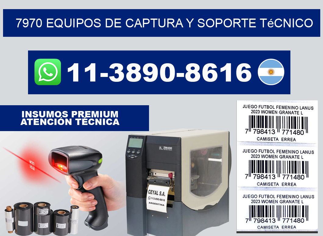 7970 Equipos de Captura y Soporte Técnico