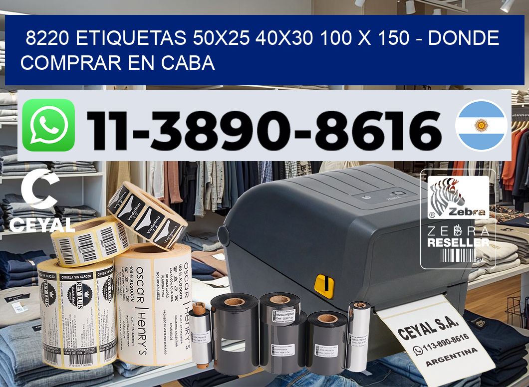 8220 etiquetas 50×25 40×30 100 x 150 – Donde Comprar en Caba