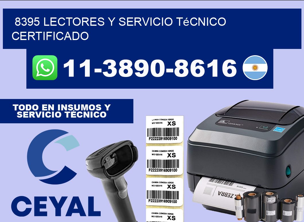 8395 Lectores y Servicio Técnico Certificado