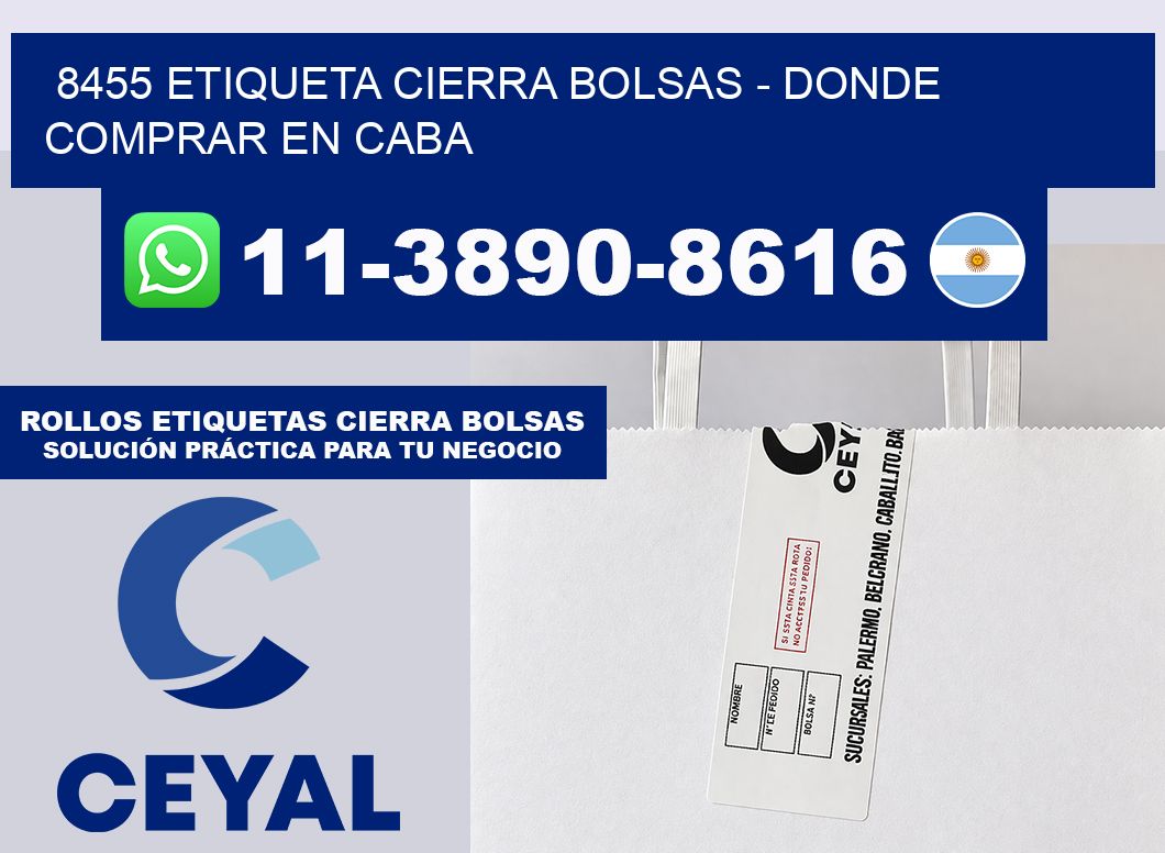 8455 etiqueta Cierra Bolsas – Donde Comprar en Caba