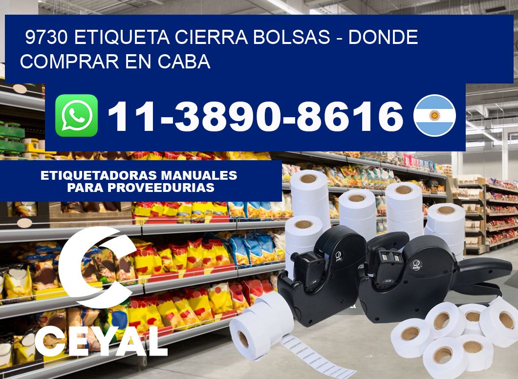 9730 etiqueta Cierra Bolsas - Donde Comprar en Caba