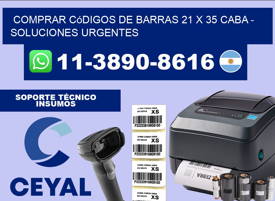 Comprar códigos de barras 21 x 35 CABA – soluciones urgentes