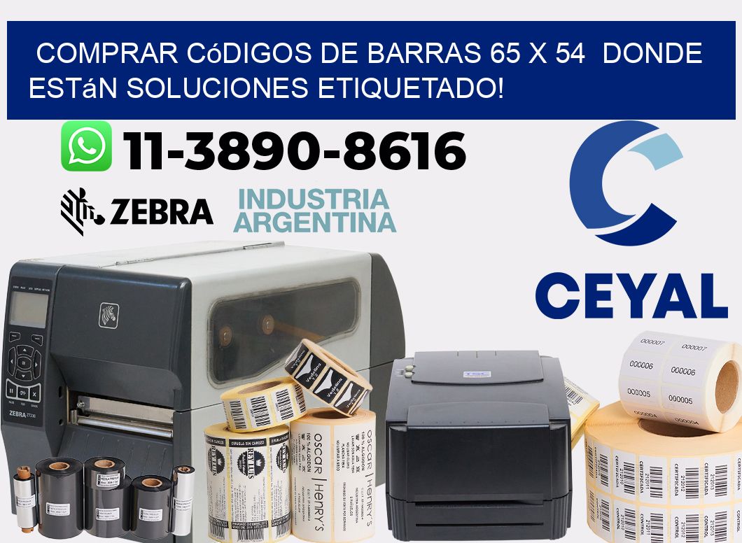 Comprar códigos de barras 65 x 54  donde están soluciones etiquetado!
