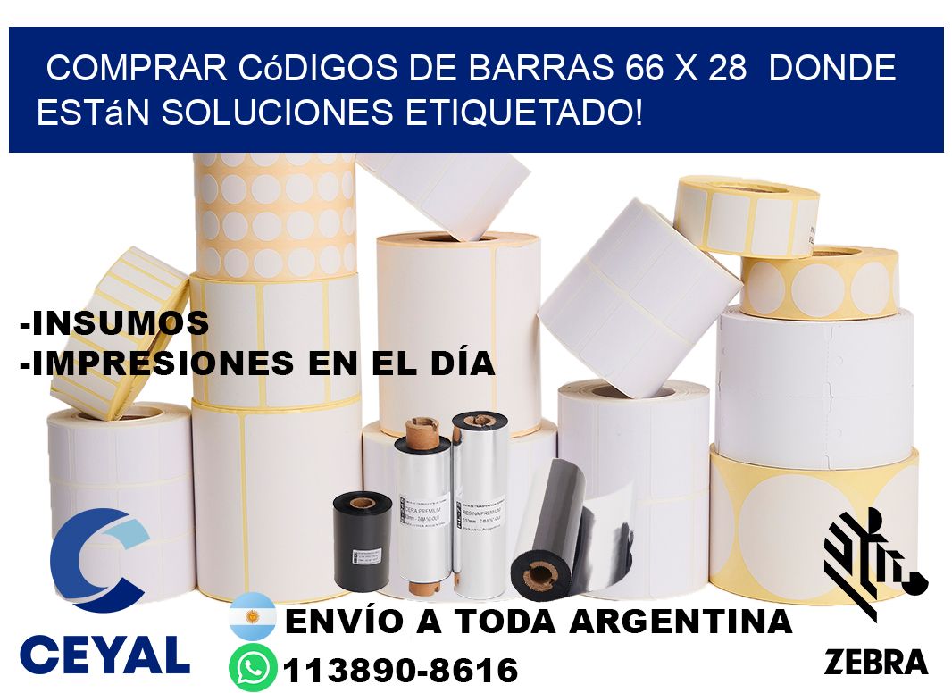 Comprar códigos de barras 66 x 28  donde están soluciones etiquetado!