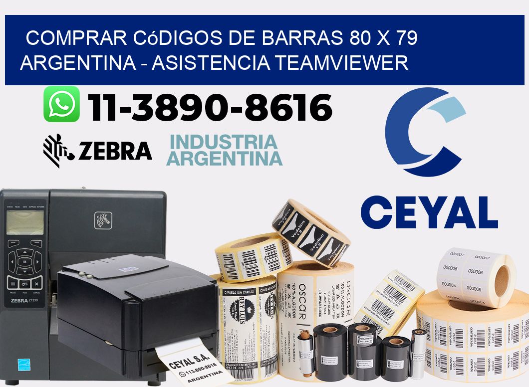 Comprar códigos de barras 80 x 79 argentina - asistencia teamviewer