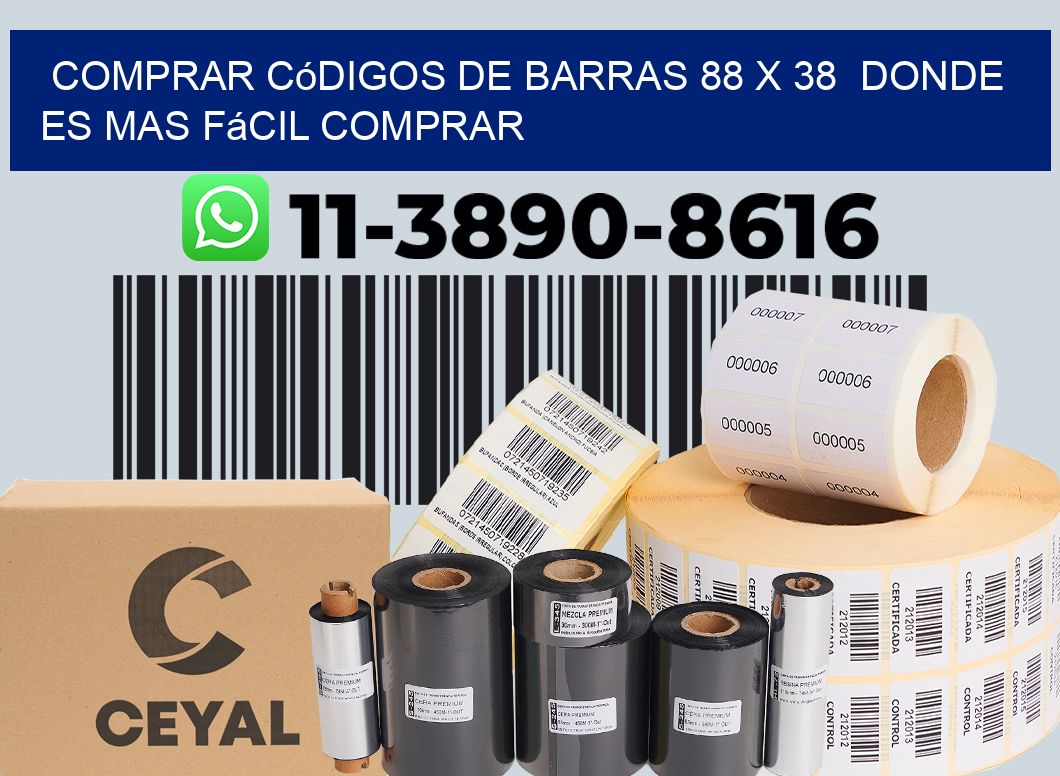 Comprar códigos de barras 88 x 38 Donde es mas fácil comprar