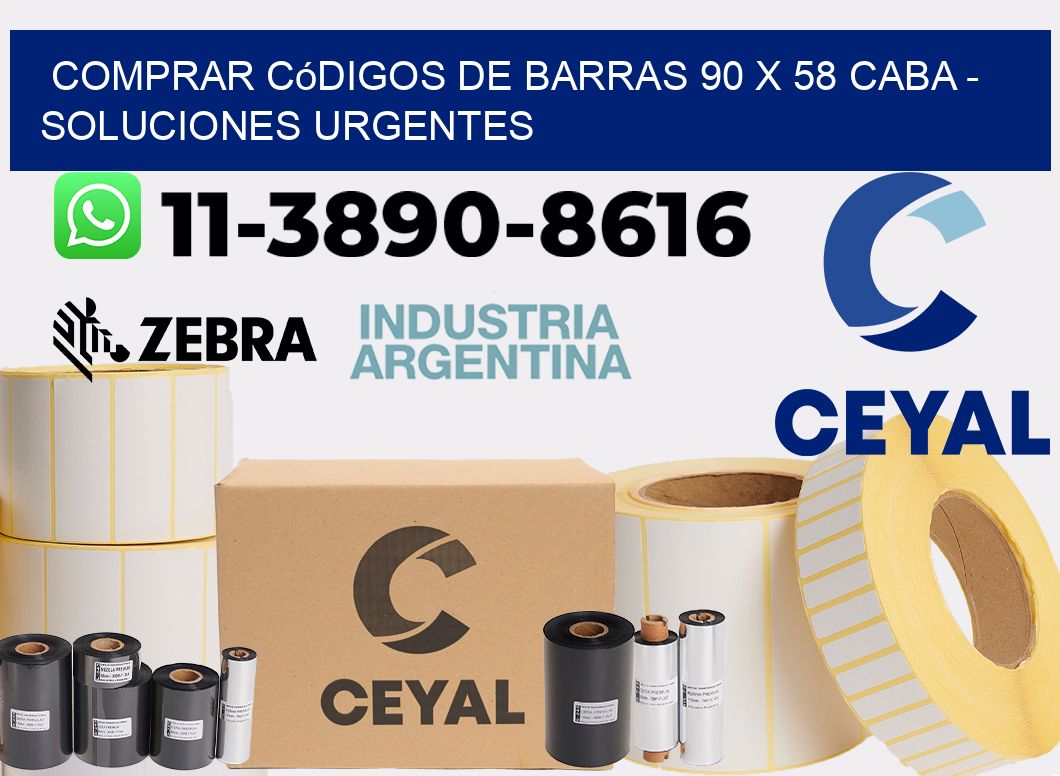 Comprar códigos de barras 90 x 58 CABA - soluciones urgentes