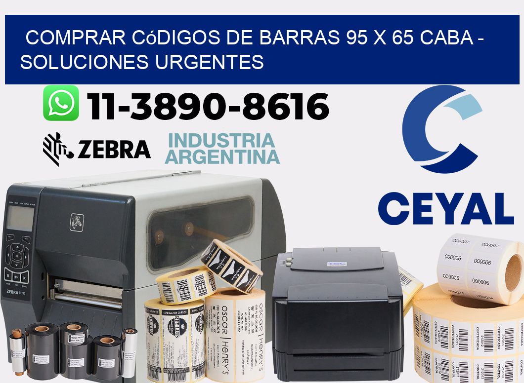 Comprar códigos de barras 95 x 65 CABA - soluciones urgentes