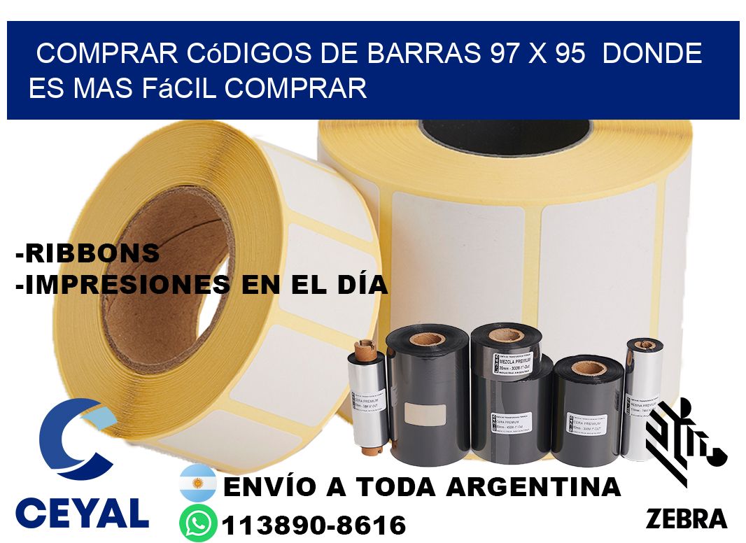 Comprar códigos de barras 97 x 95  Donde es mas fácil comprar