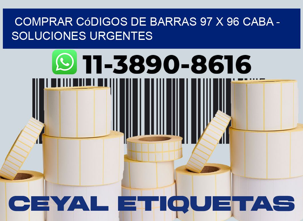 Comprar códigos de barras 97 x 96 CABA - soluciones urgentes
