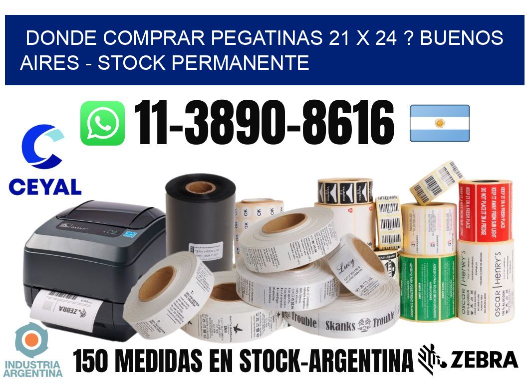 Donde Comprar pegatinas 21 x 24 ? Buenos Aires - Stock permanente