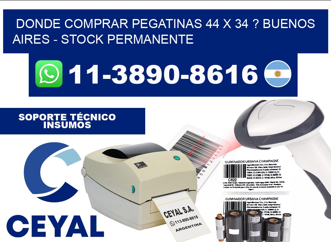 Donde Comprar pegatinas 44 x 34 ? Buenos Aires - Stock permanente
