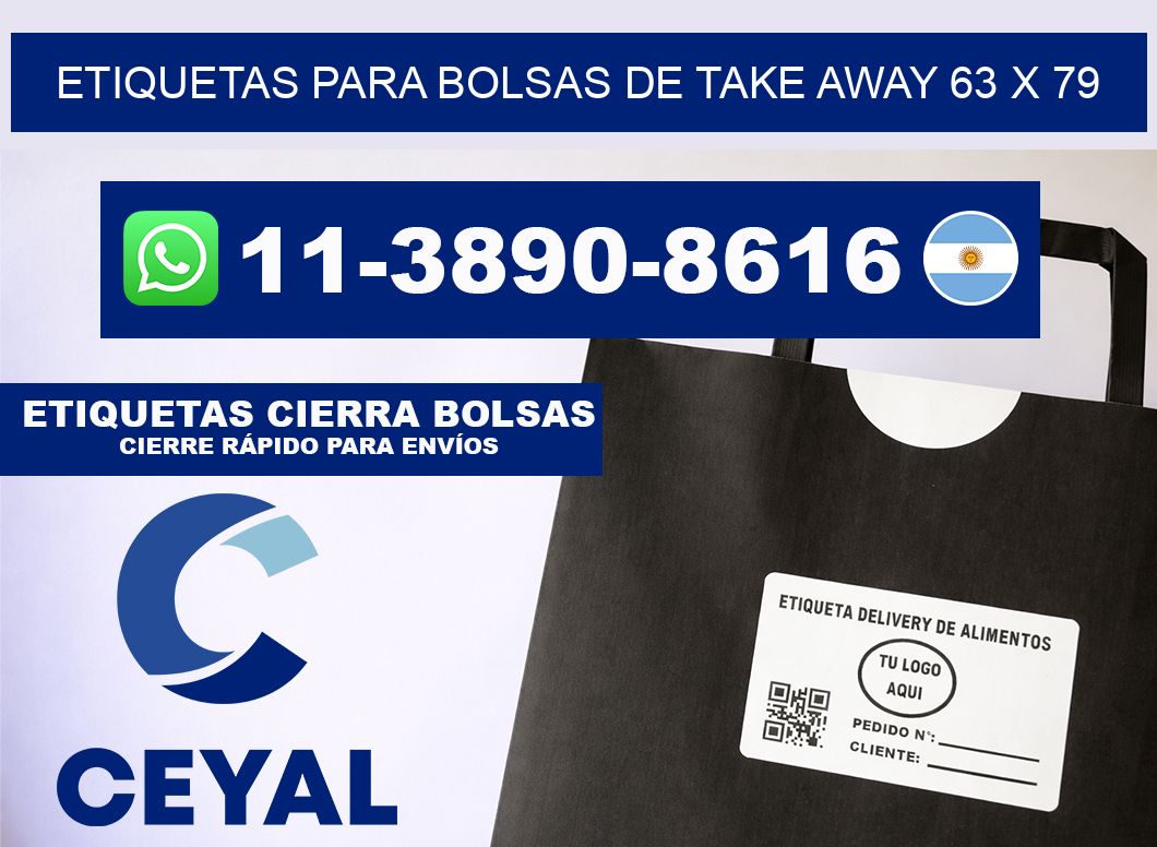ETIQUETAS PARA BOLSAS DE TAKE AWAY 63 x 79