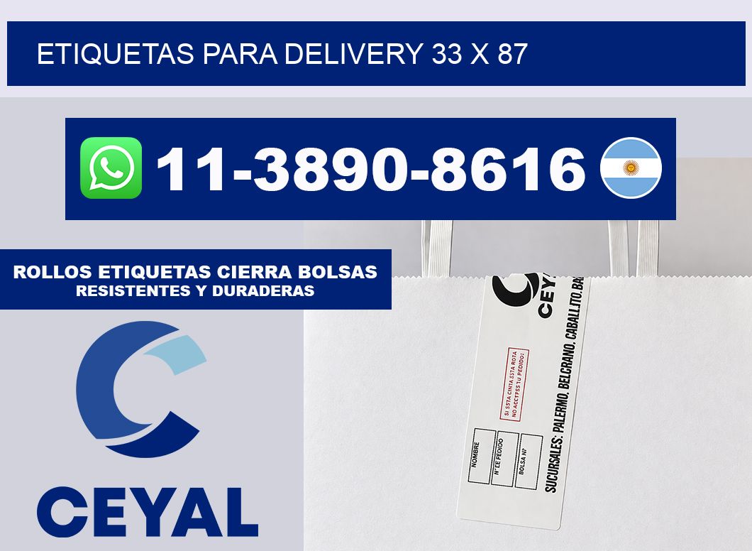 ETIQUETAS PARA DELIVERY 33 x 87