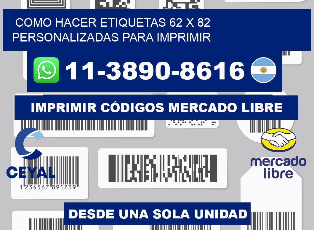 como hacer etiquetas 62 x 82 personalizadas para imprimir