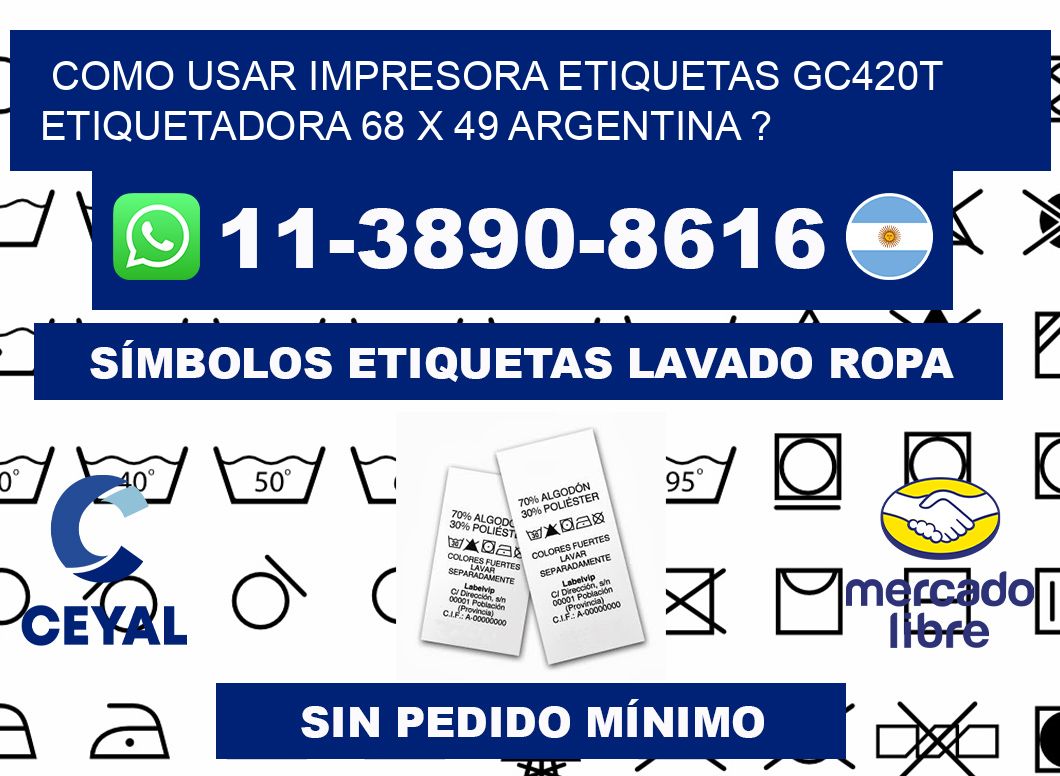 como usar impresora etiquetas gc420t etiquetadora 68 x 49 argentina ?