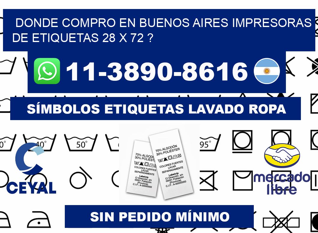 donde compro en buenos aires impresoras de etiquetas 28 x 72 ?