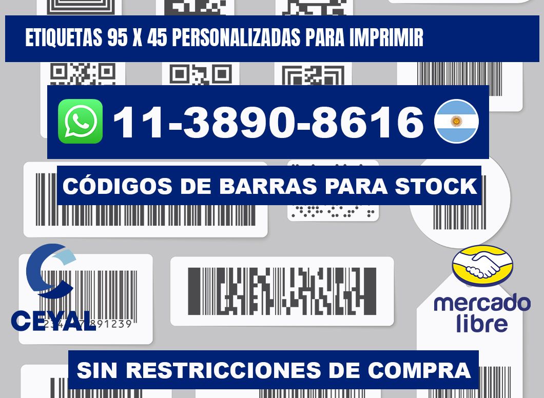etiquetas 95 x 45 personalizadas para imprimir