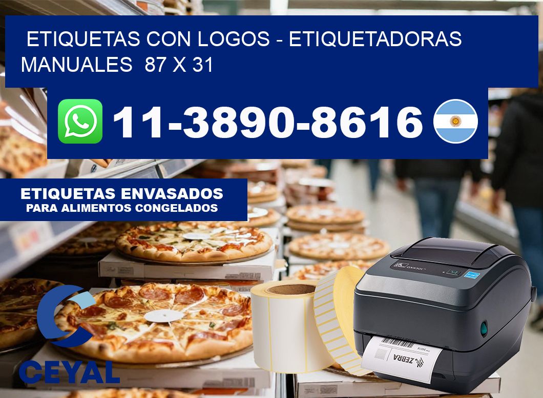 etiquetas con logos – Etiquetadoras Manuales  87 x 31