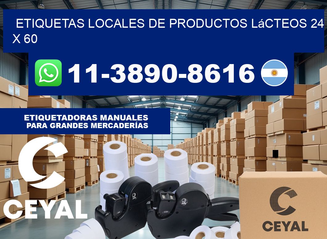 etiquetas locales de productos lácteos 24 x 60