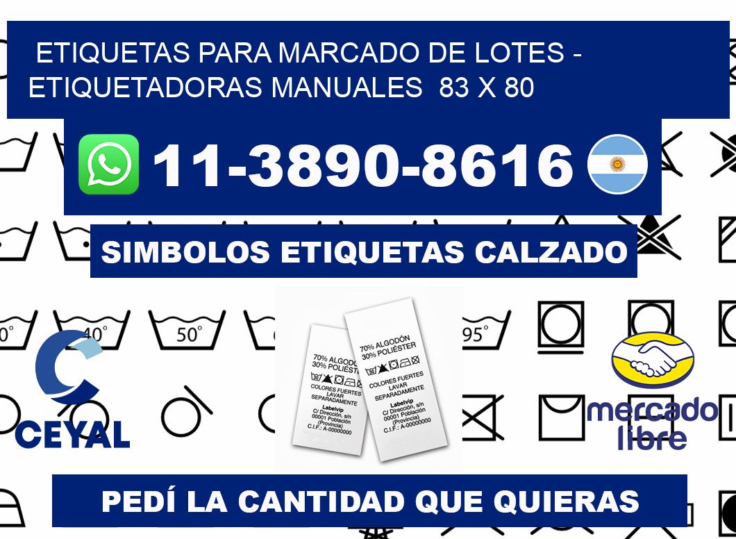 etiquetas para marcado de lotes - Etiquetadoras Manuales  83 x 80