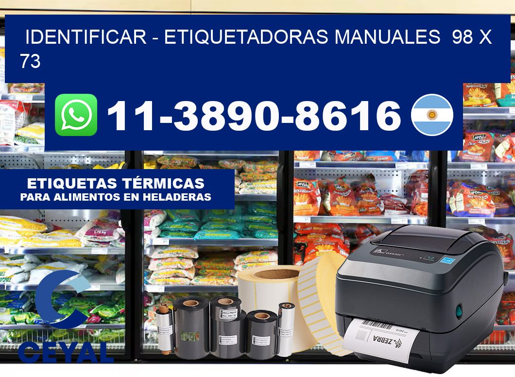 identificar – Etiquetadoras Manuales  98 x 73