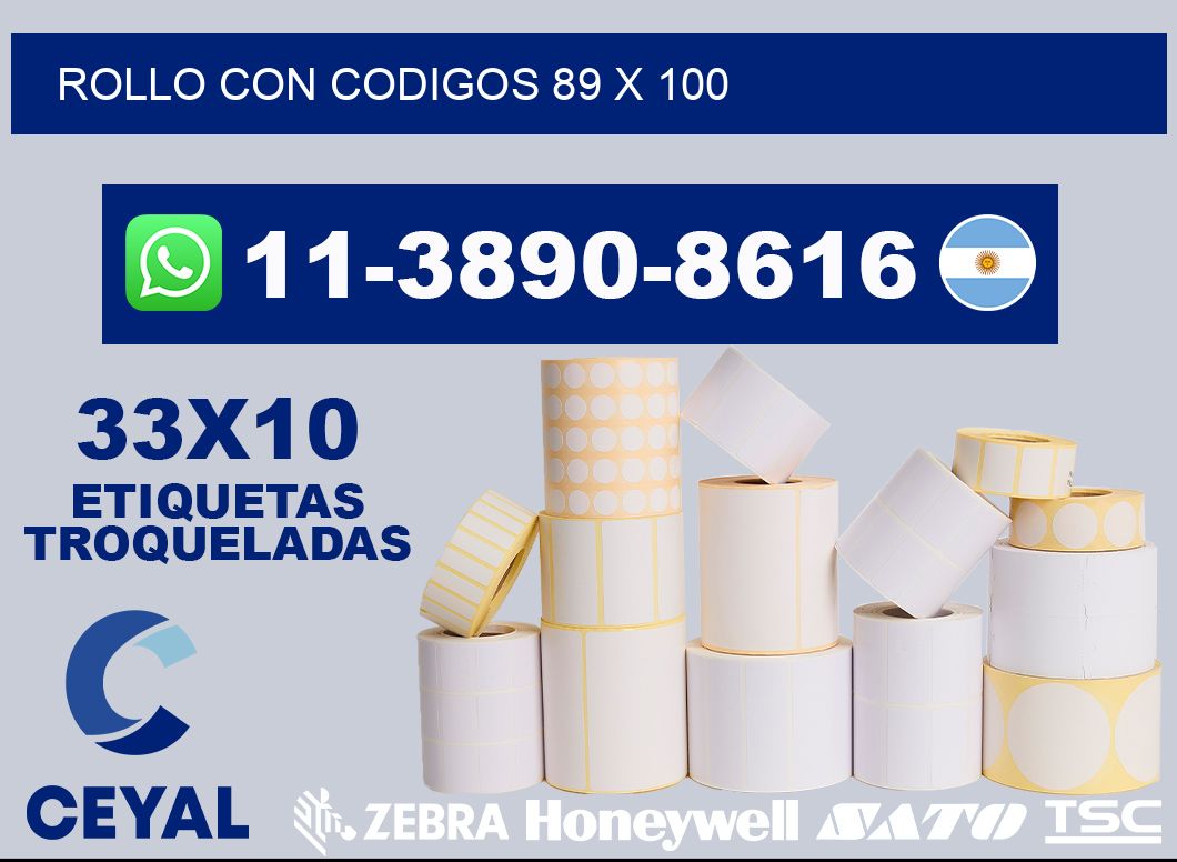 rollo con codigos 89 x 100