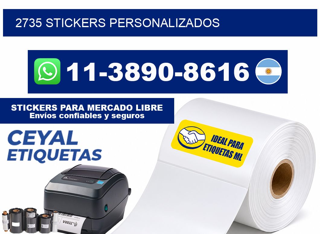 2735 stickers personalizados