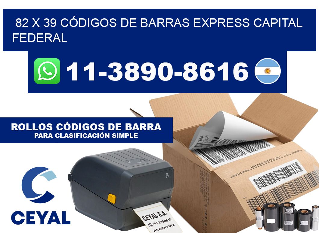 82 x 39 CÓDIGOS DE BARRAS EXPRESS CAPITAL FEDERAL