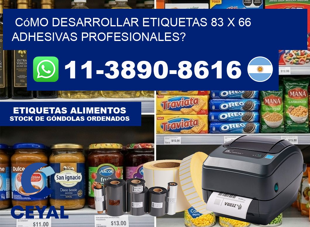 Cómo desarrollar etiquetas 83 x 66 adhesivas profesionales?