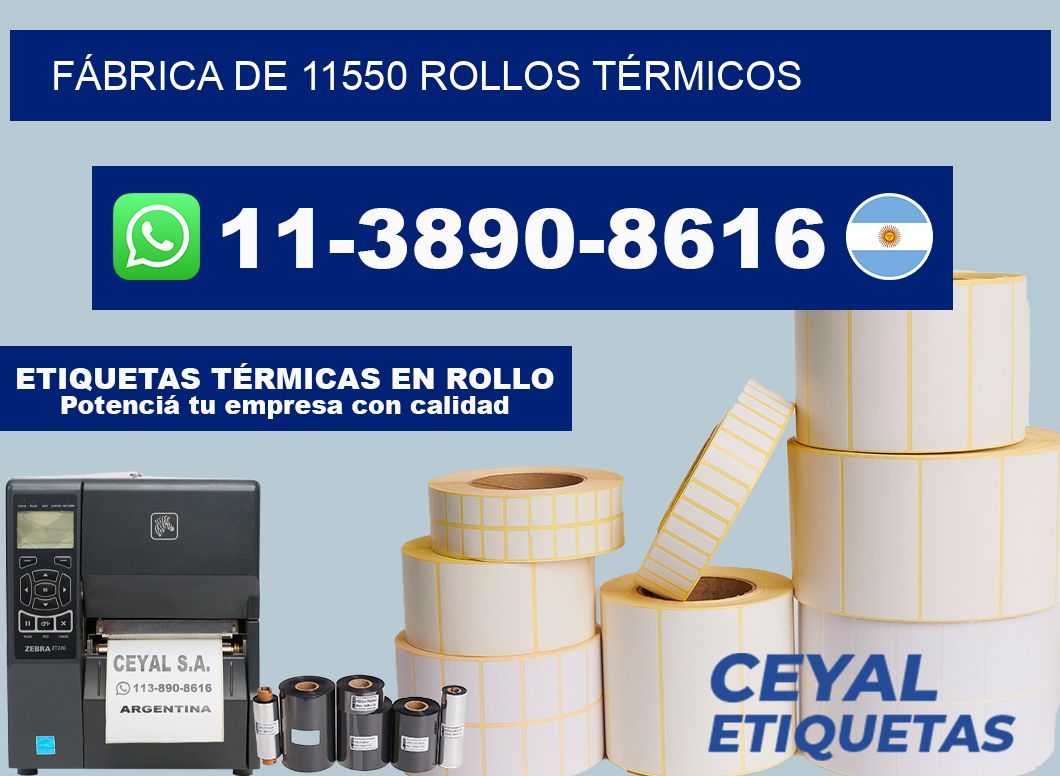 FÁBRICA DE 11550 ROLLOS TÉRMICOS