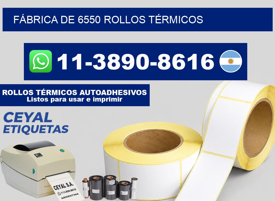 FÁBRICA DE 6550 ROLLOS TÉRMICOS