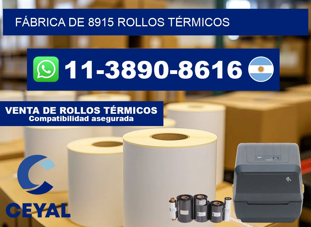 FÁBRICA DE 8915 ROLLOS TÉRMICOS