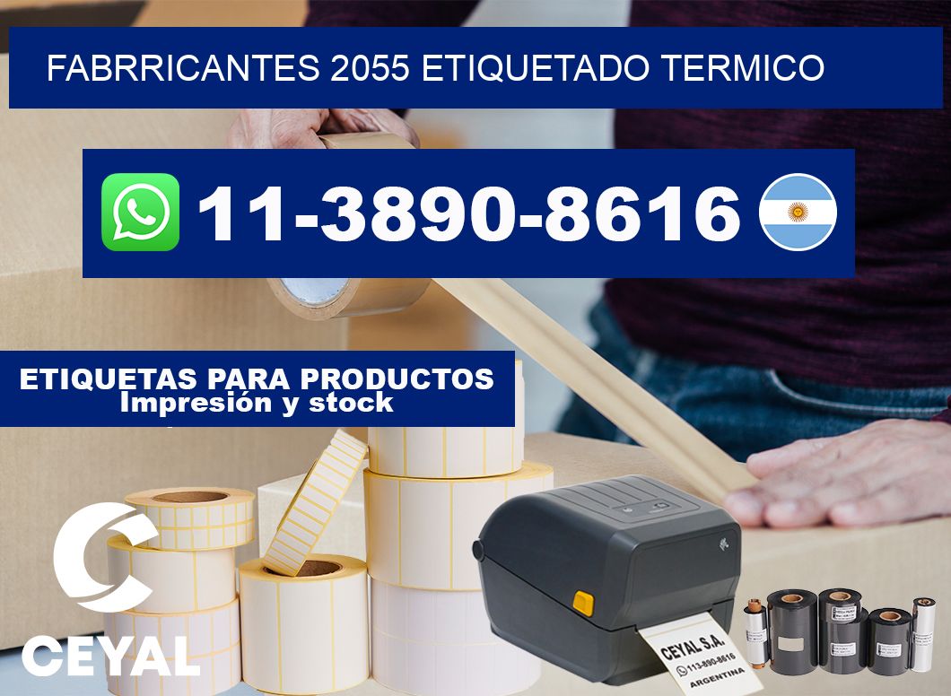 FABRRICANTES 2055 ETIQUETADO TERMICO