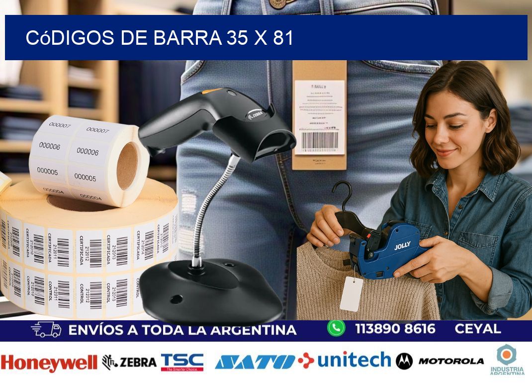 códigos de barra 35 x 81