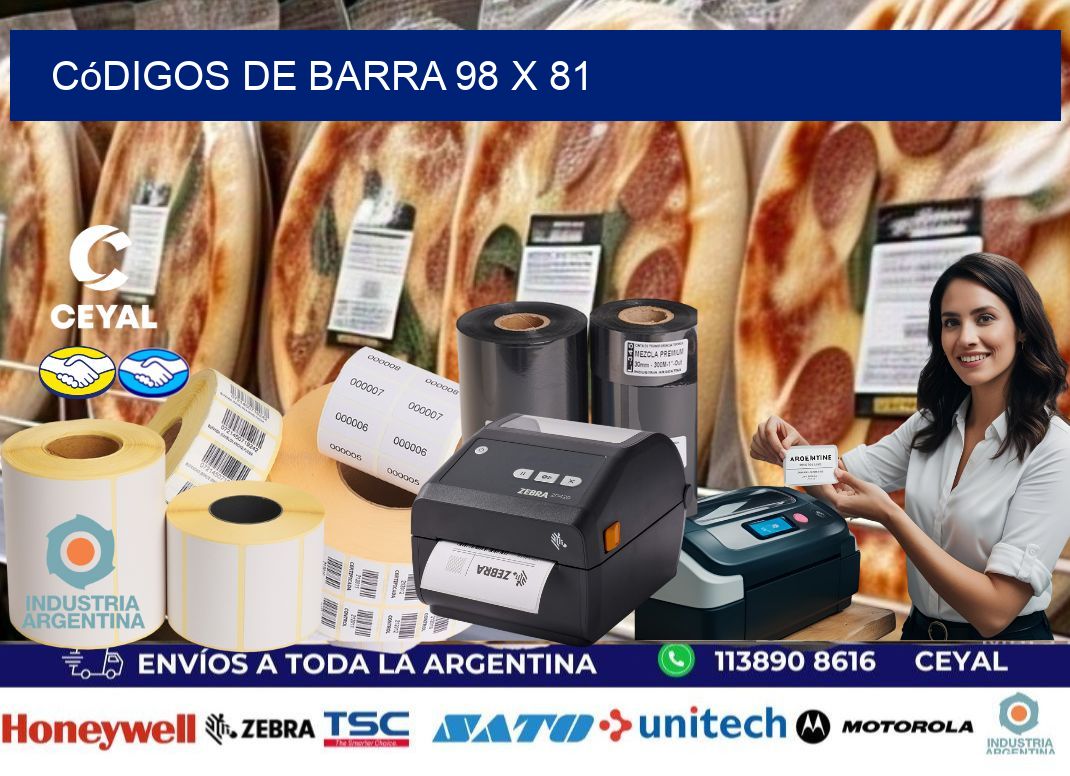 códigos de barra 98 x 81