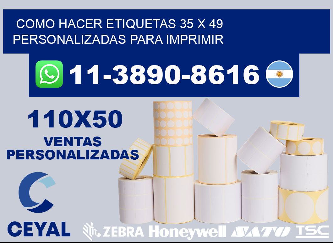 como hacer etiquetas 35 x 49 personalizadas para imprimir