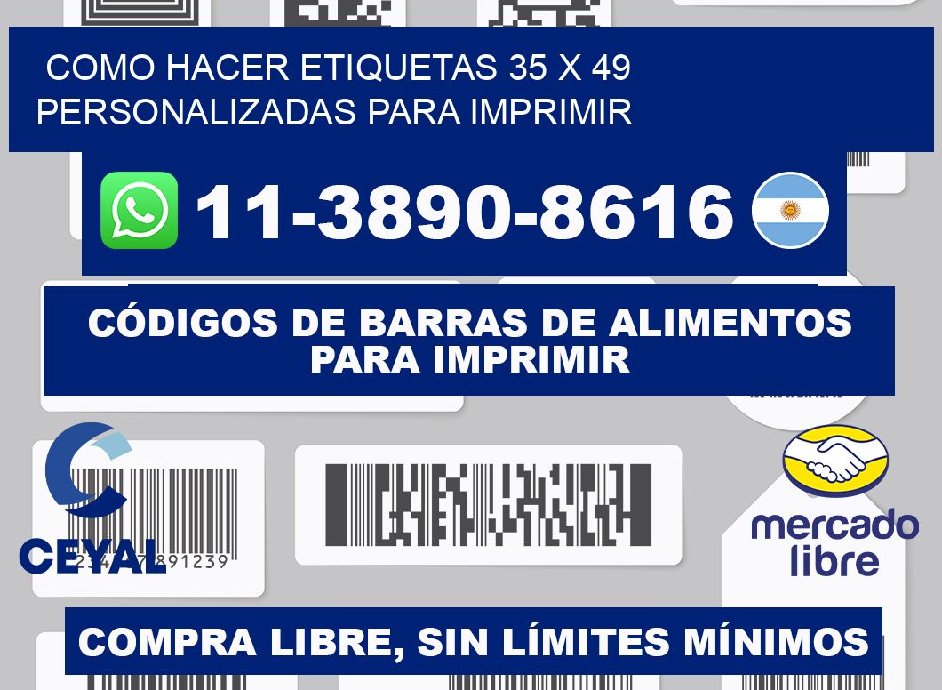 como hacer etiquetas 35 x 49 personalizadas para imprimir