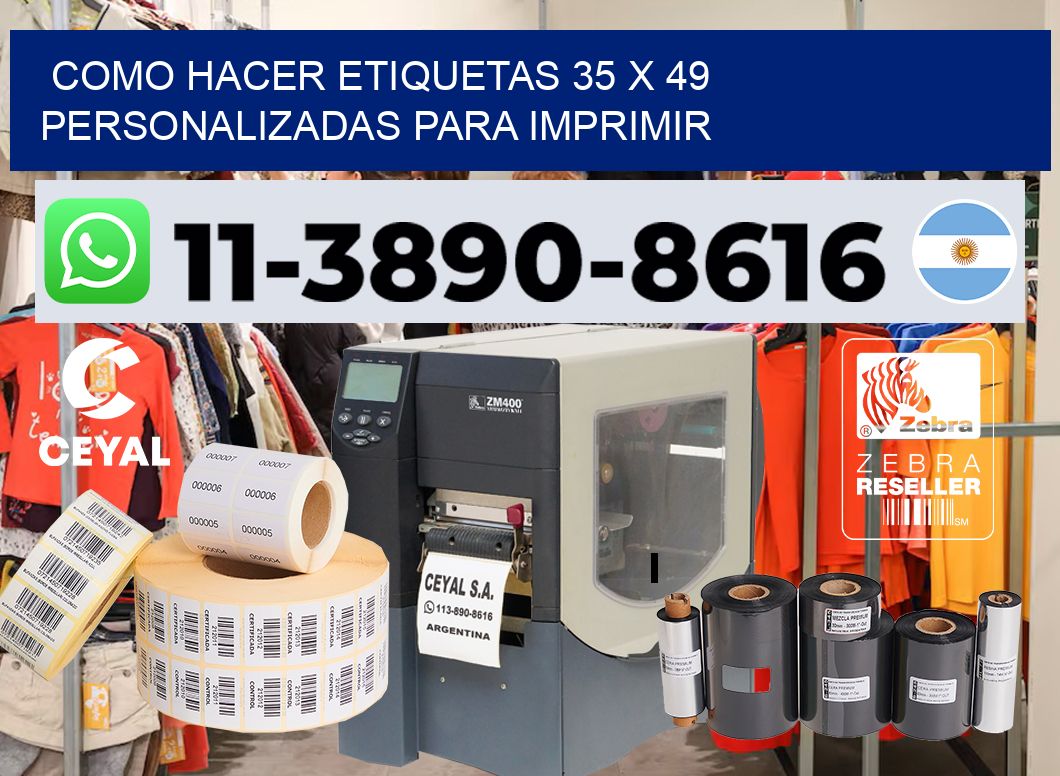 como hacer etiquetas 35 x 49 personalizadas para imprimir